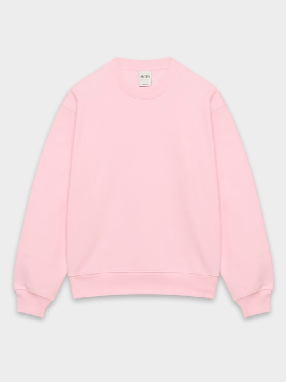 Aritzia Cozy Sweatfleece Perfect Crew Sweatshirt Milkshake Pink Size M